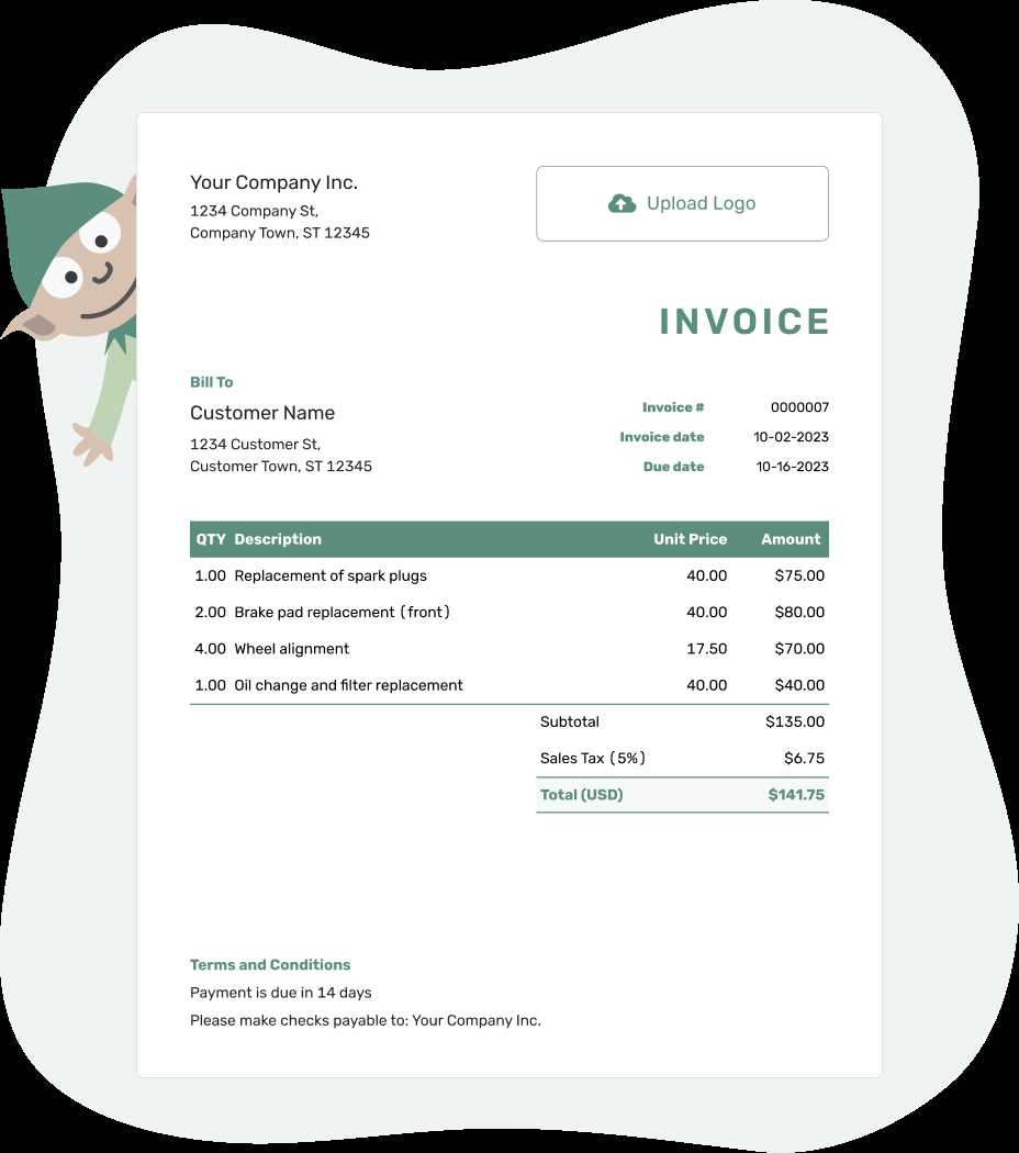 free online invoice template word