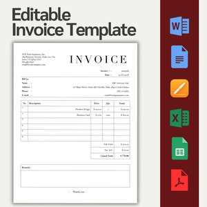 bookkeeping invoice template