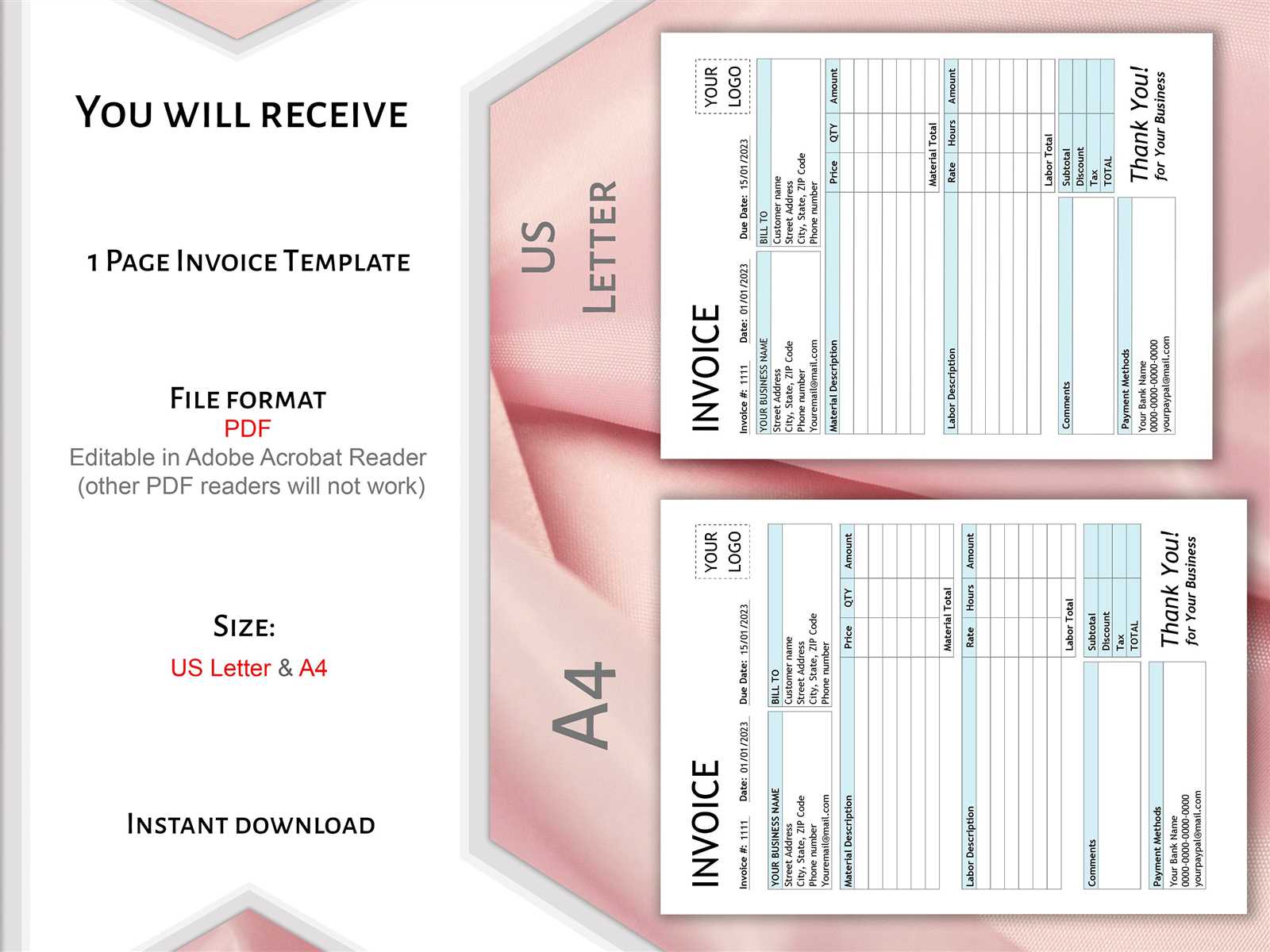 invoice template adobe acrobat