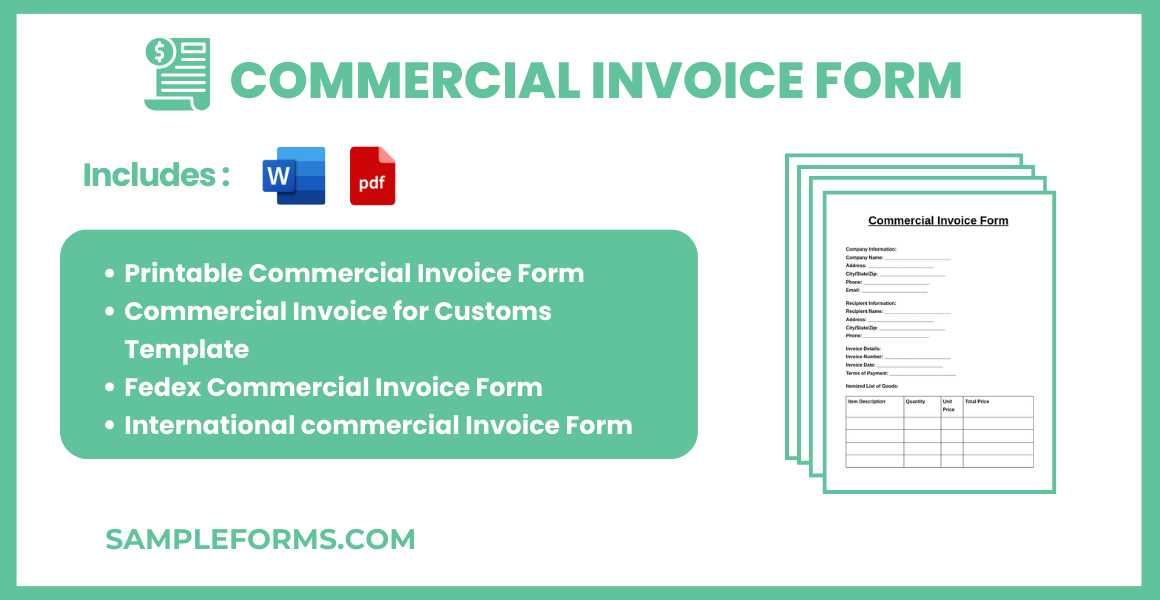 international invoice template