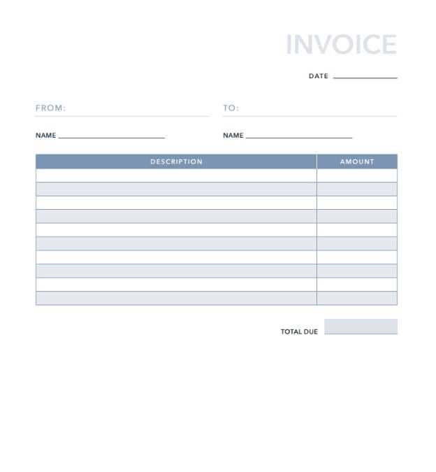 excel invoice template download