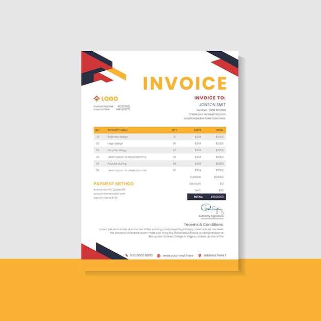 invoice with remittance slip template