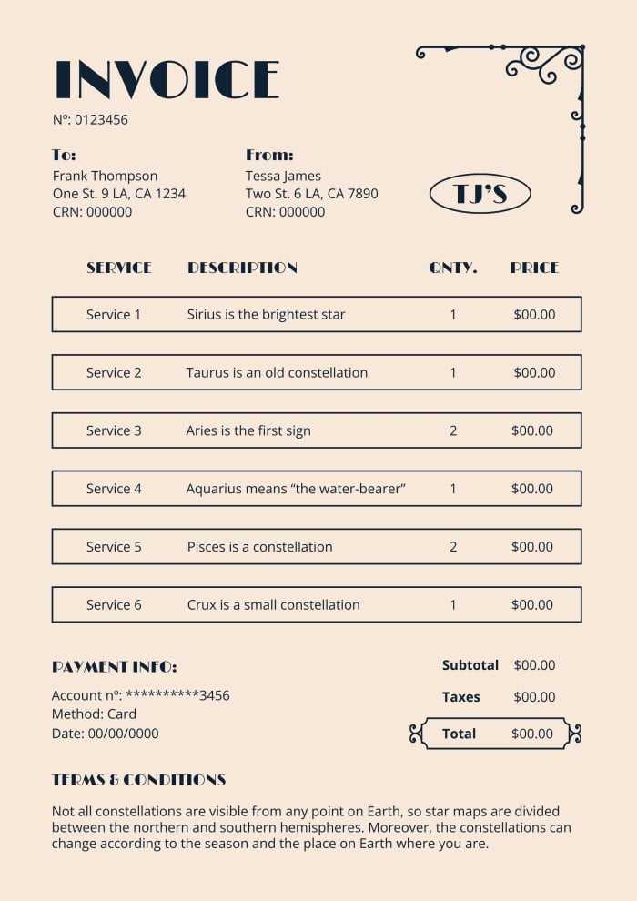 free small business invoice template