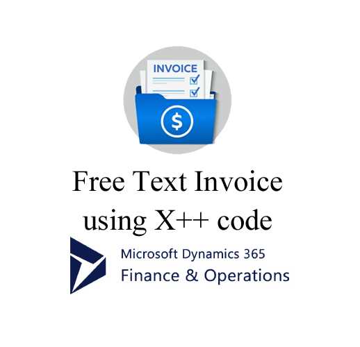 free text invoice template d365