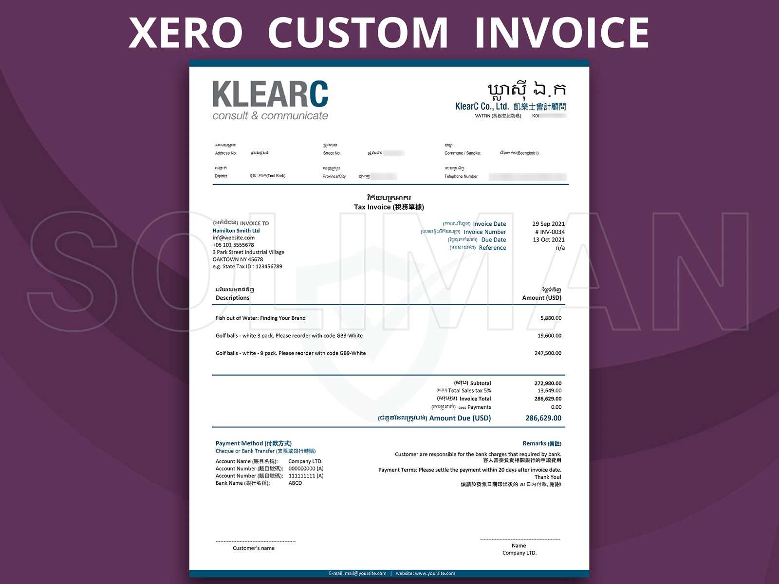 free xero invoice templates download