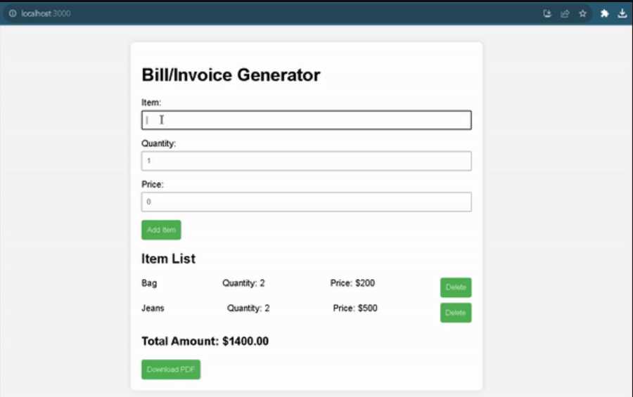jspdf invoice template