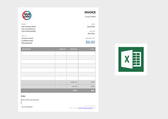 is there an invoice template in excel