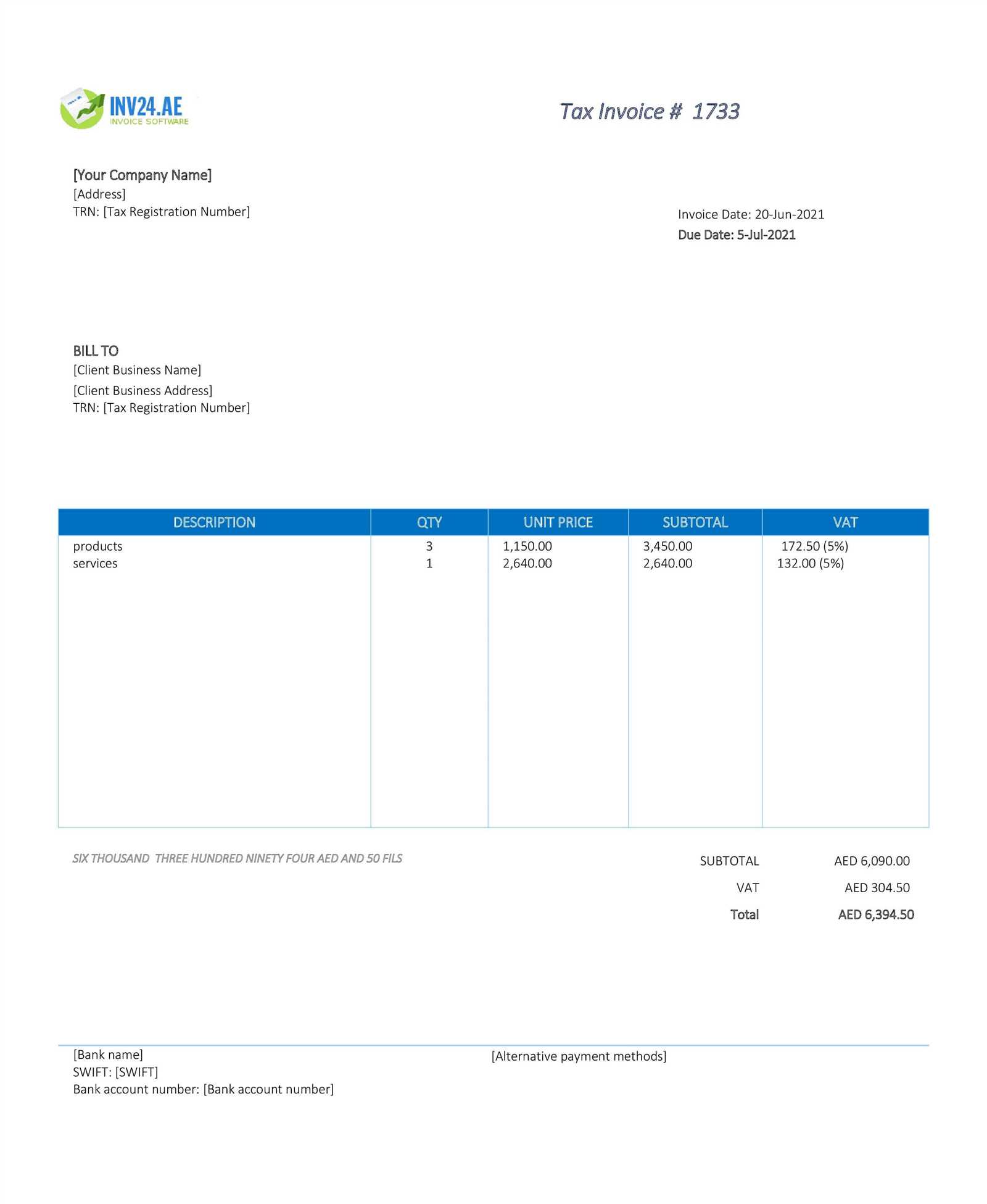 invoice template in excel download
