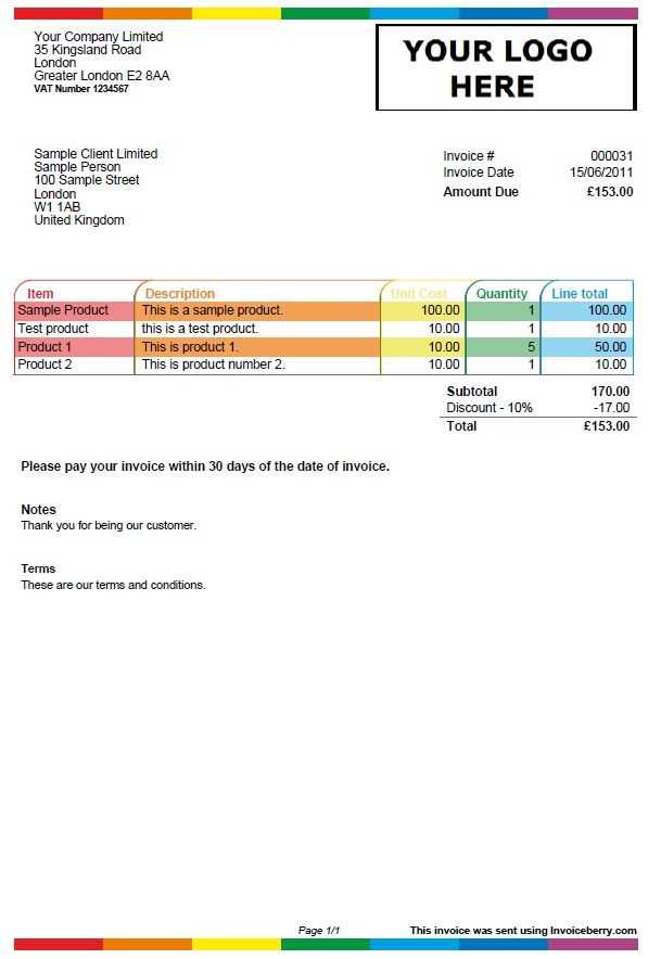 pinterest invoice template