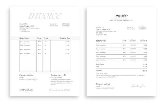 itemized invoice template