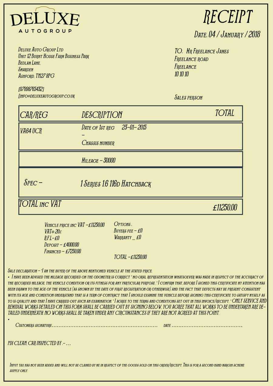 invoice disclaimer template