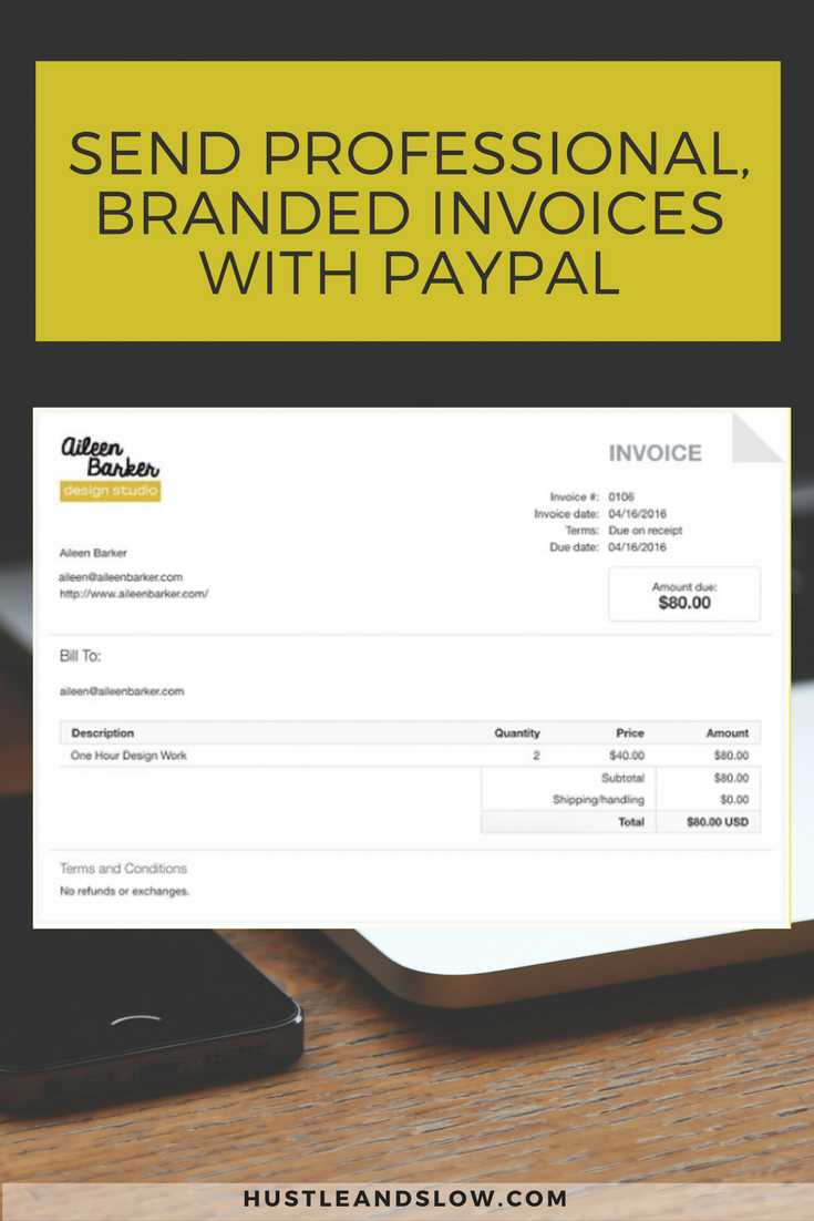 free paypal invoice template