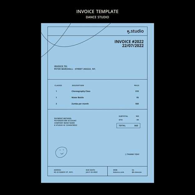 letter invoice template