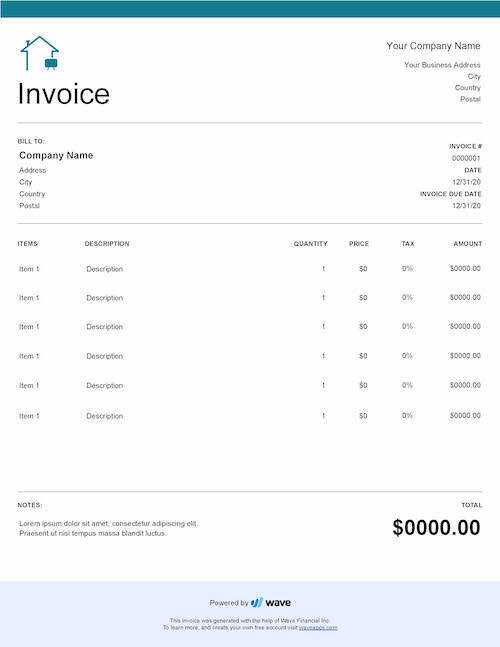 proforma invoice template doc