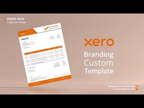 xero invoice template design