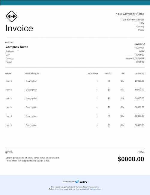 printable pdf downloadable invoice template