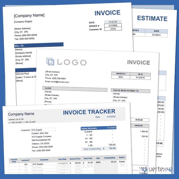 half page invoice template excel