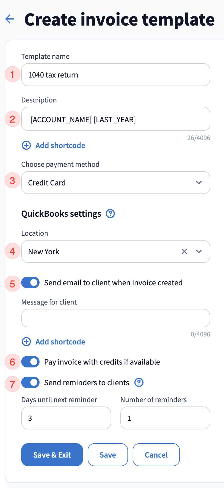 how do i change the default invoice template in quickbooks