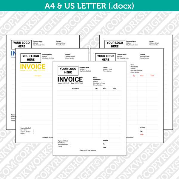 invoice template form