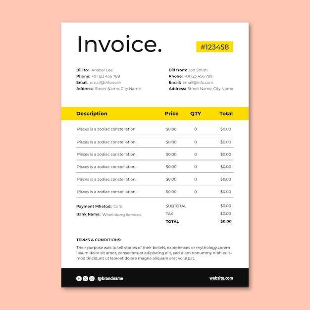 commercial invoice template uk