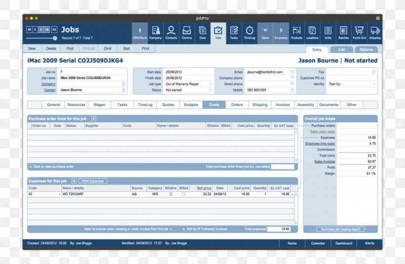 filemaker pro invoice templates