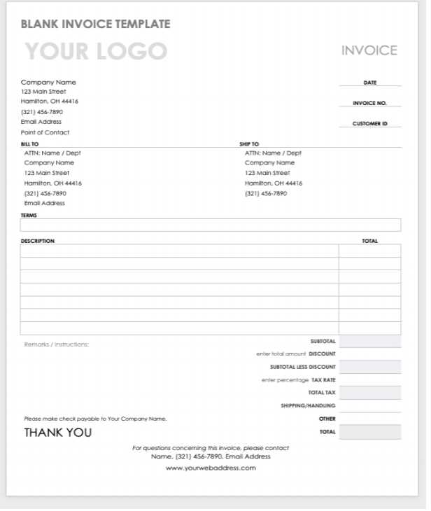 e invoicing template