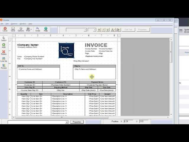 sage 50 invoice template