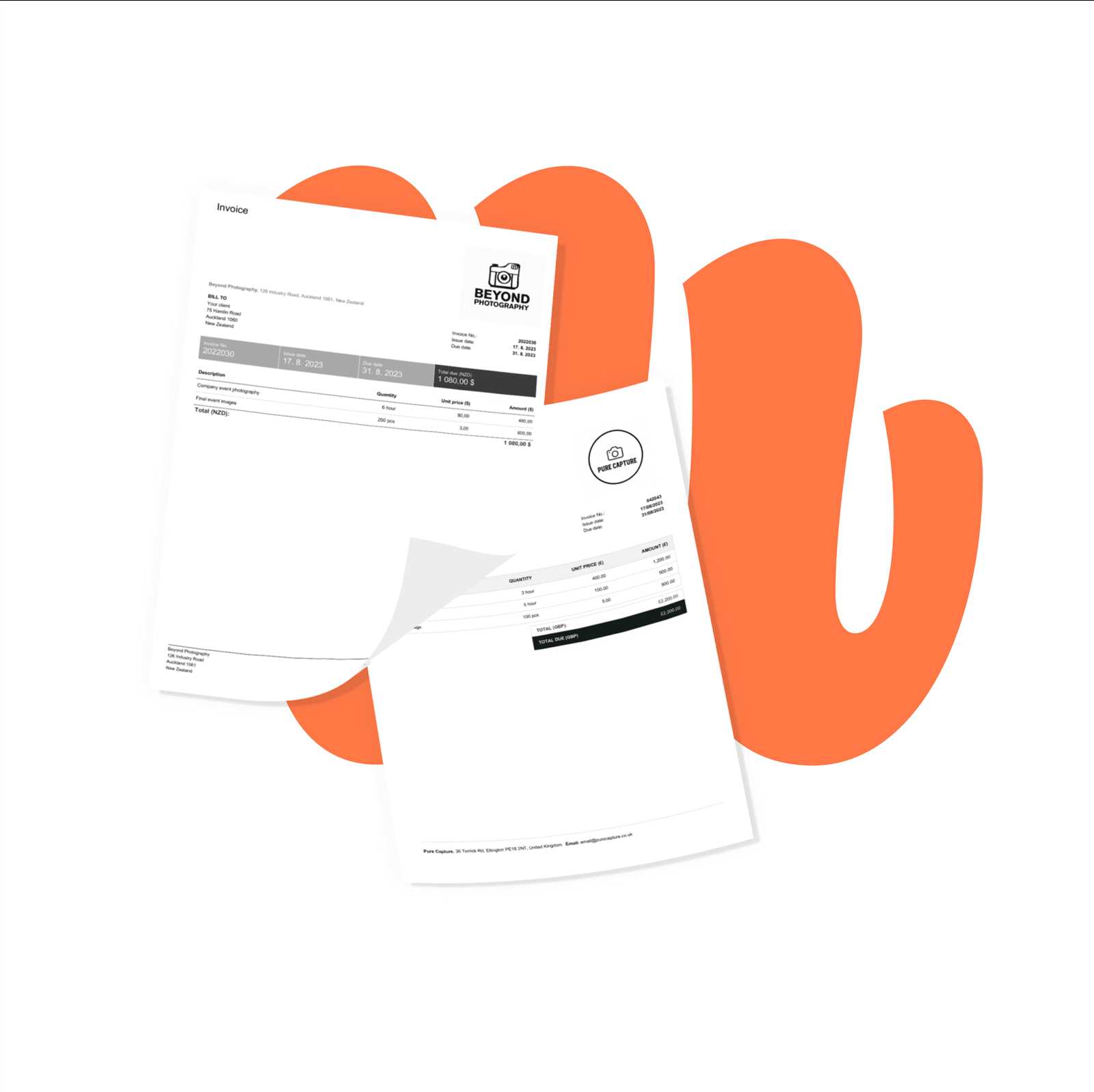 photographer invoice template free