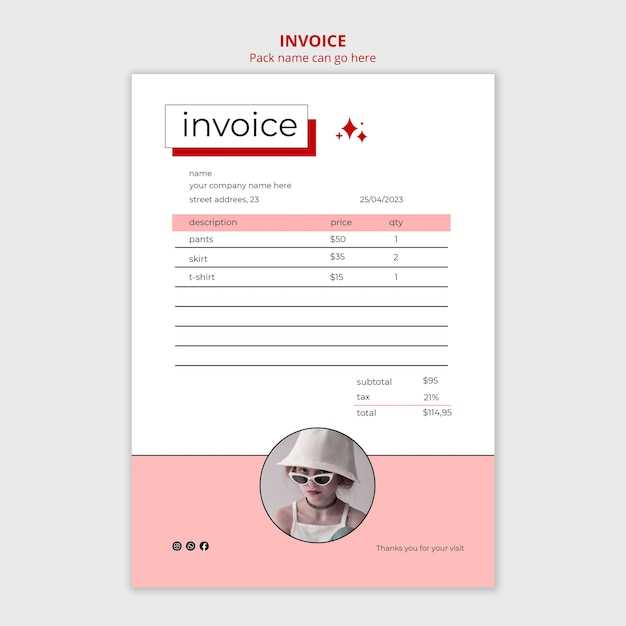 freelance creative invoice template