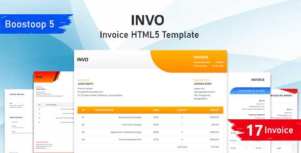 adobe xd invoice template