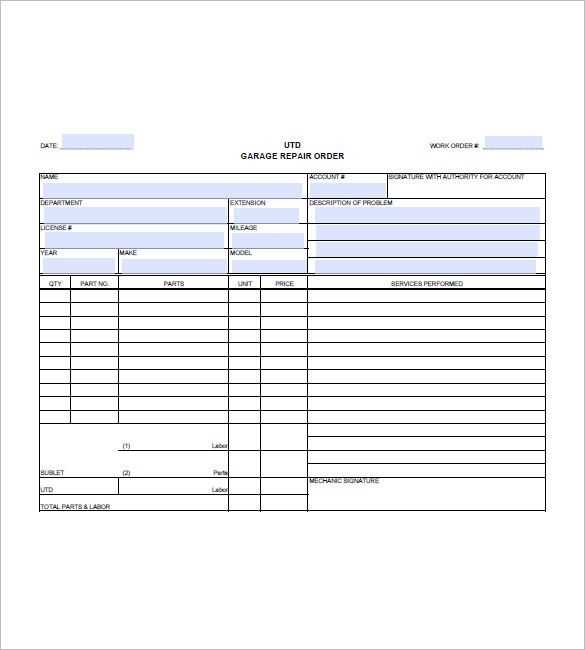 used car invoice template word