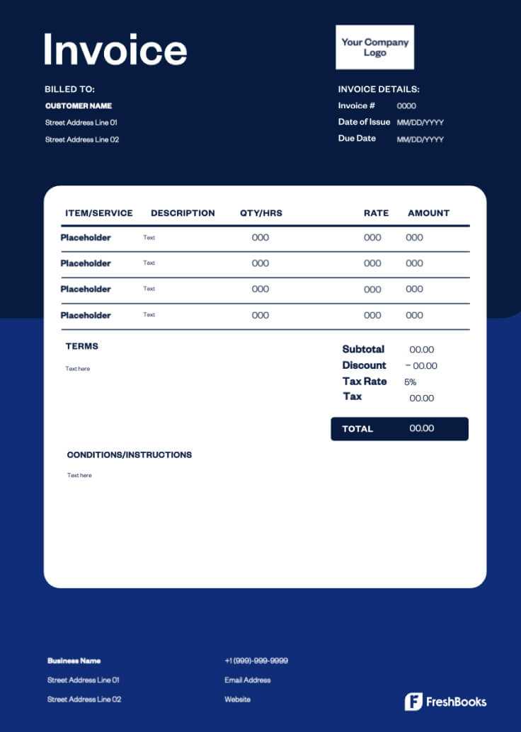 freshbooks invoice templates