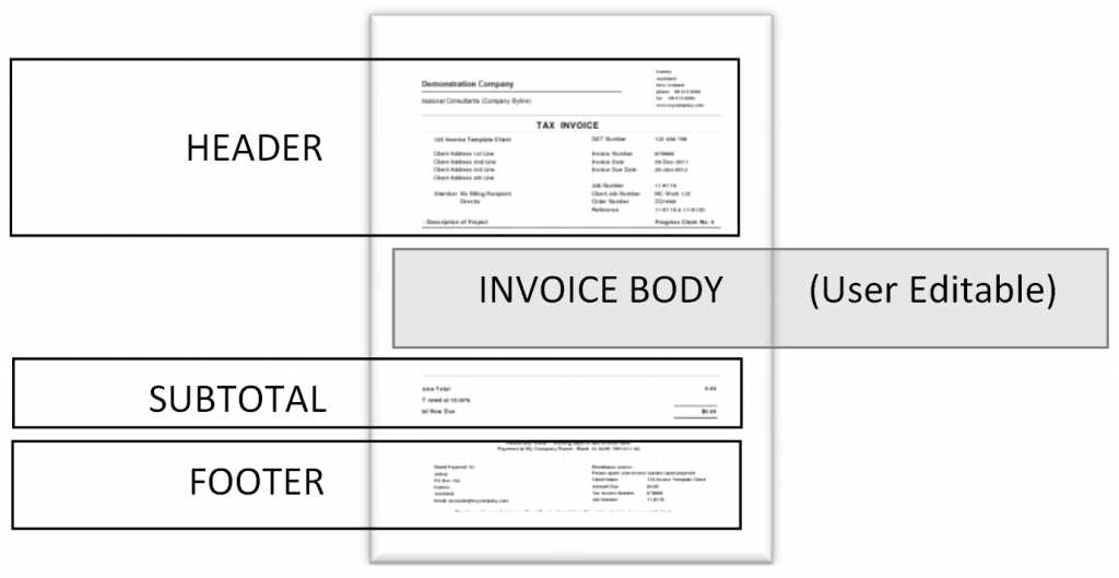 invoice footer template