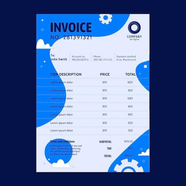 general blue invoice template