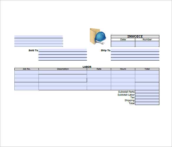 general contractor invoice template