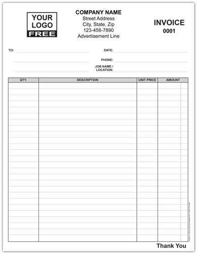general invoice template word