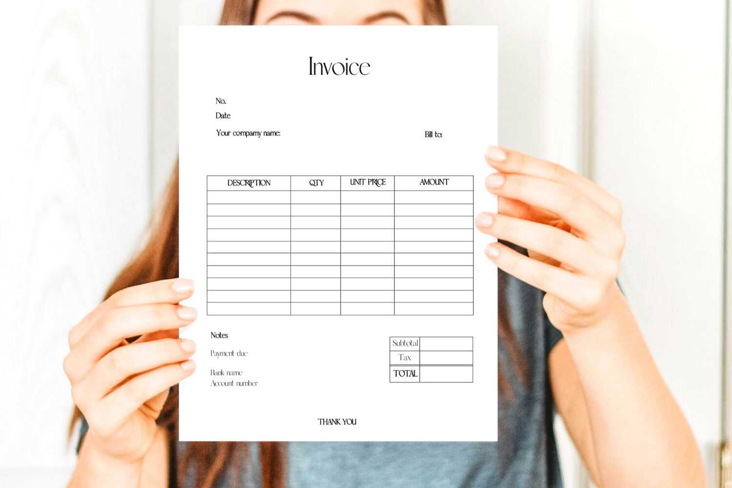 invoice fillable template