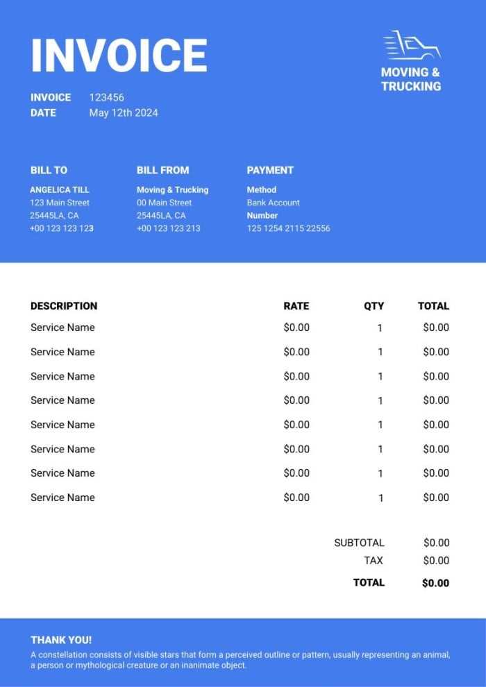 ticket invoice template