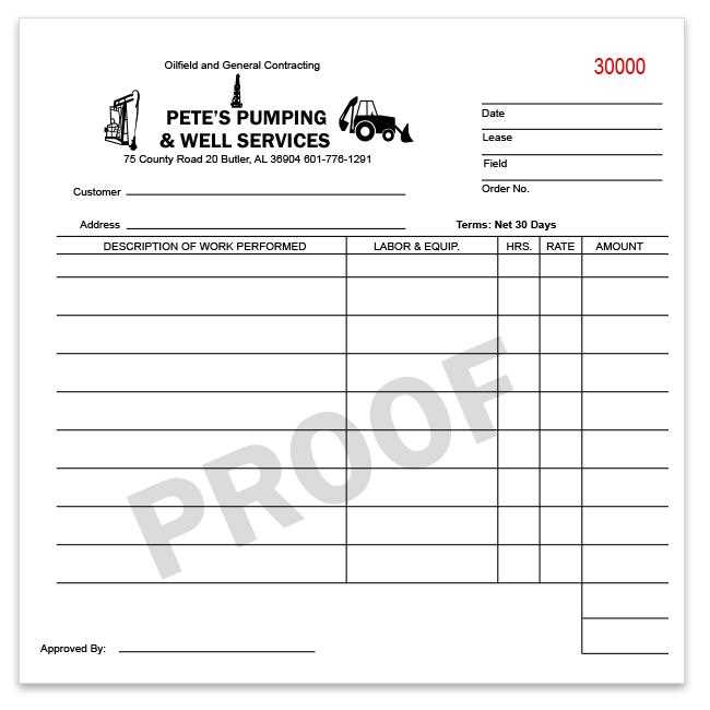tiling invoice template