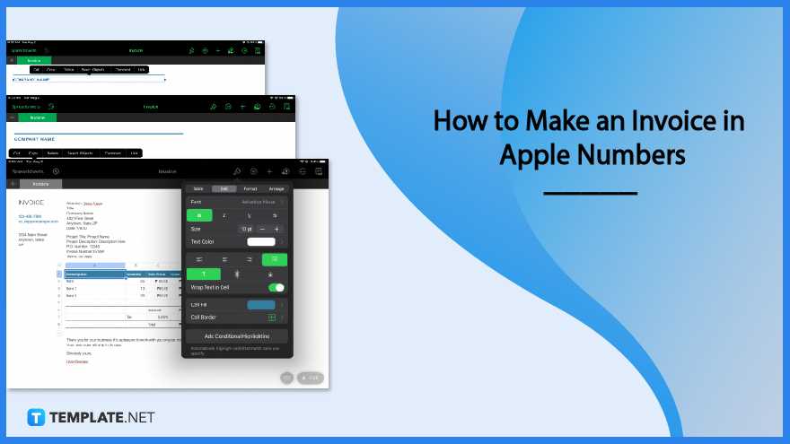 invoice template ipad