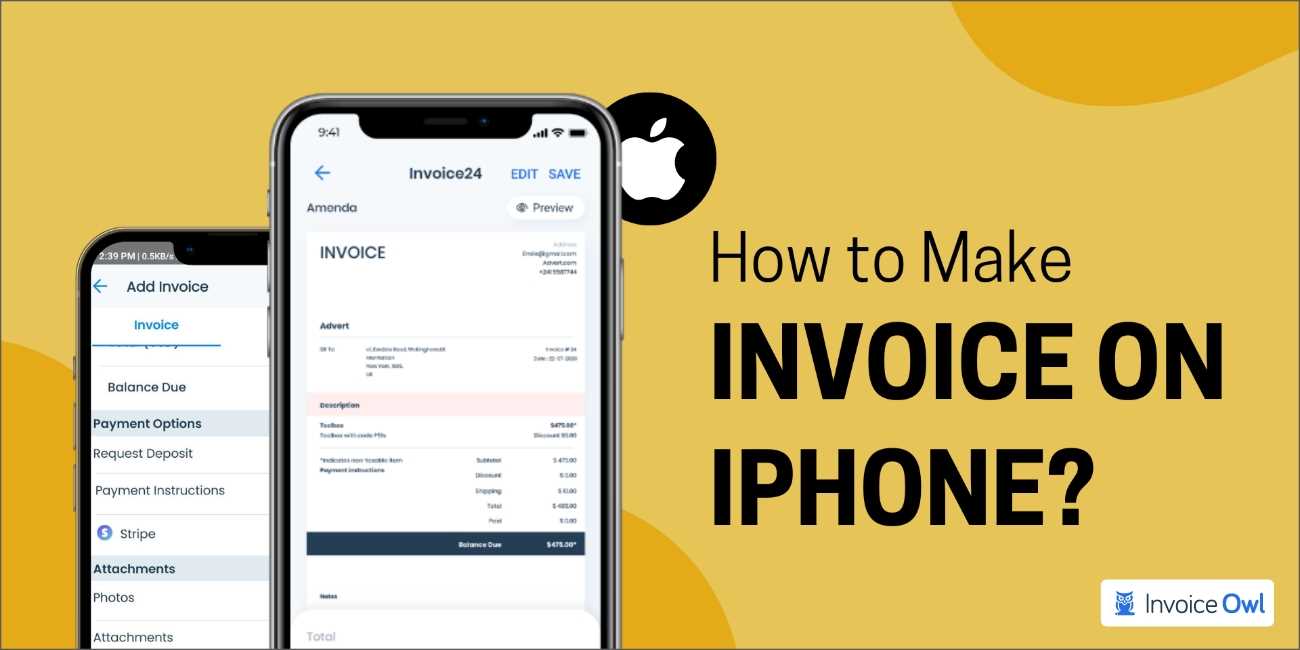 invoice template for ipad pages