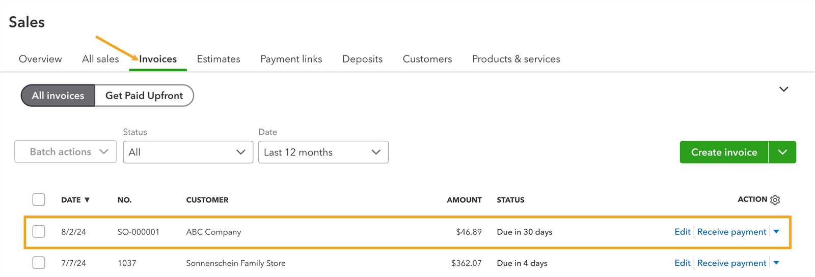 quickbooks hvac invoice template