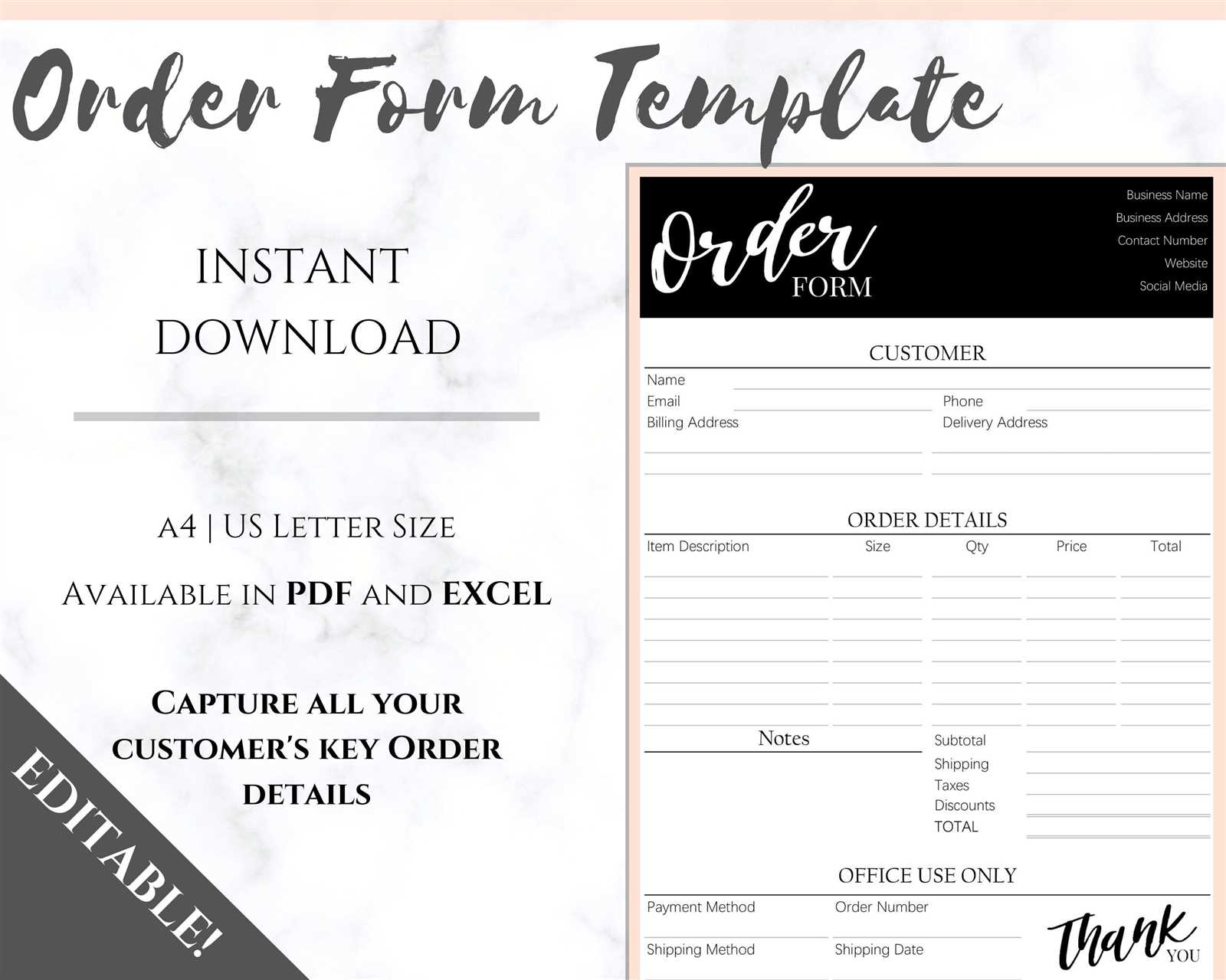 invoice fillable template