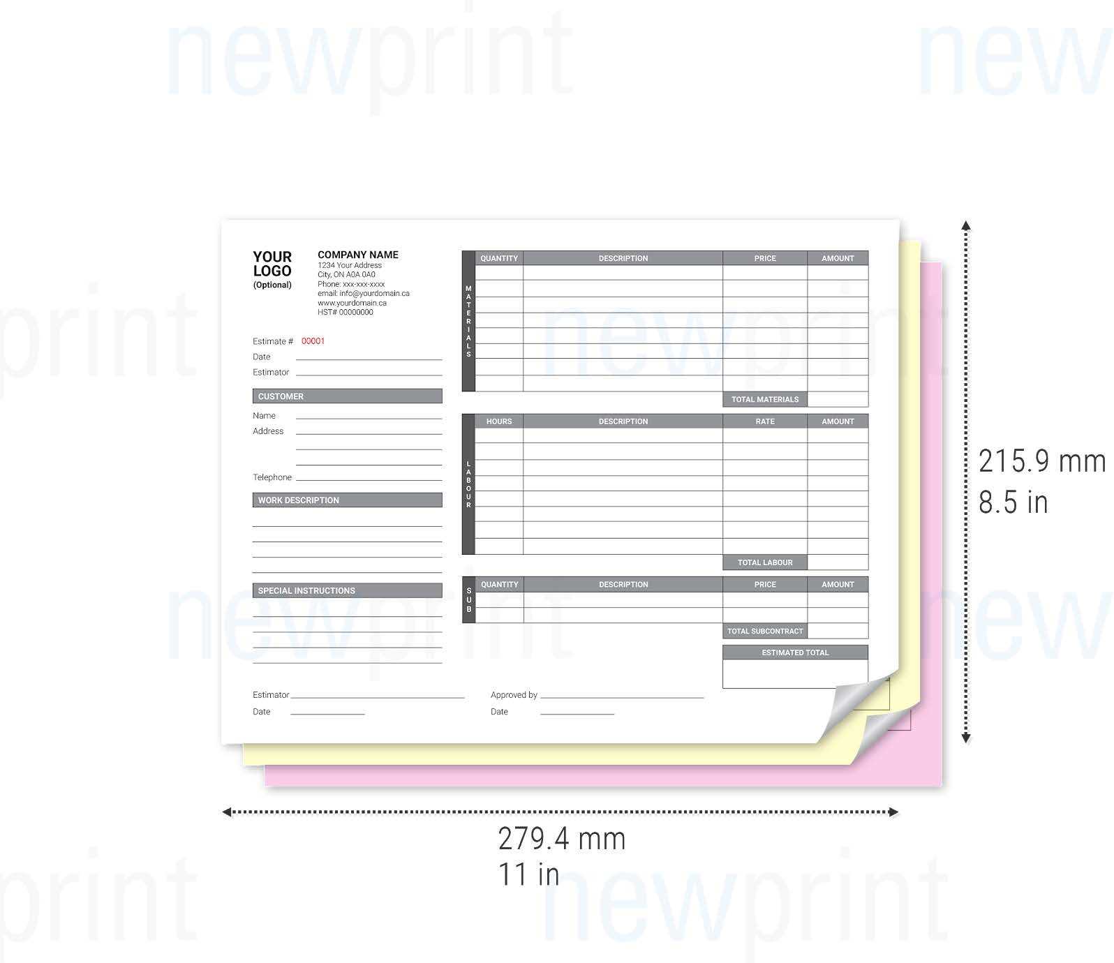 ncr invoice template