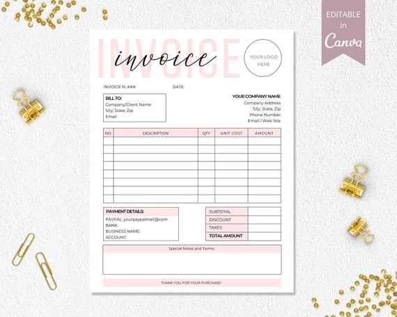 small invoice template