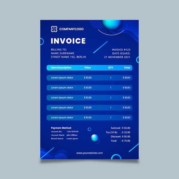 general blue invoice template