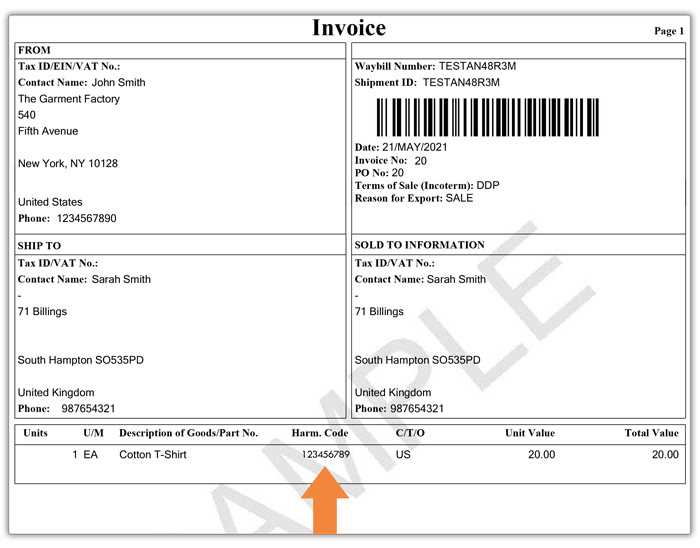 fedex commercial invoice template uk