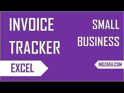 excel template for invoice tracking