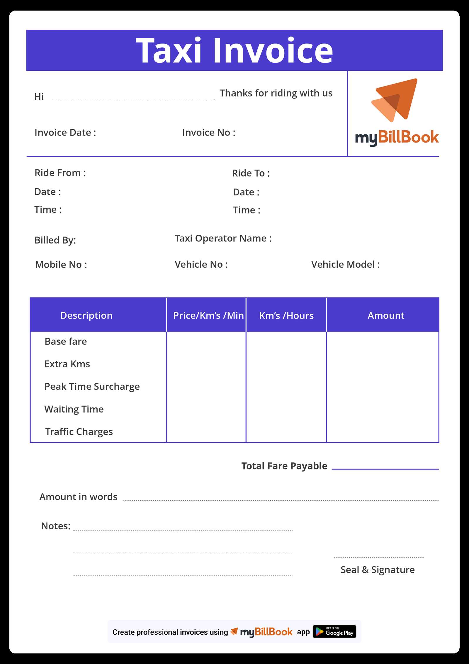 bill to invoice template
