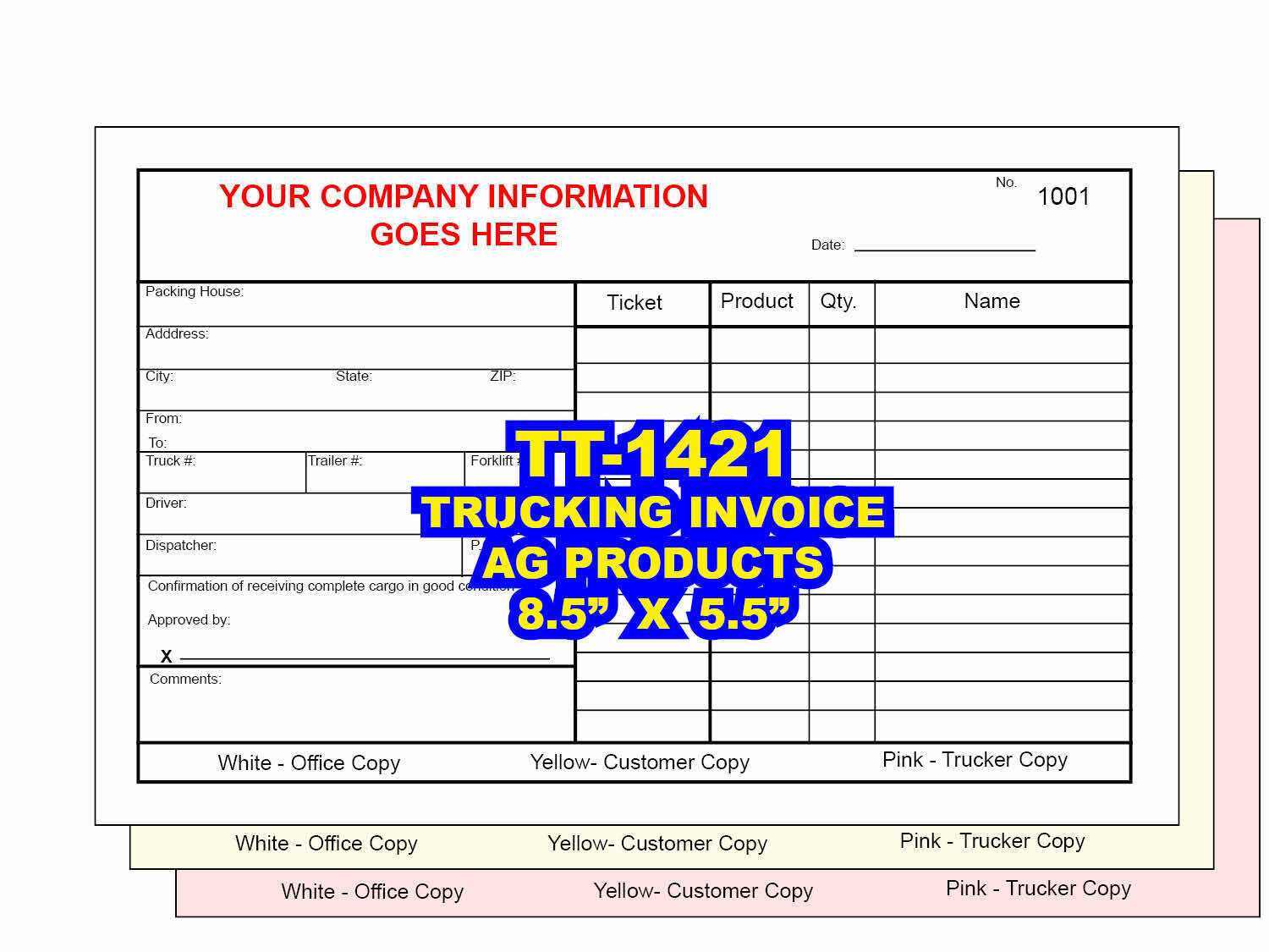 trucker invoice template